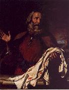  Giovanni Francesco  Guercino Jacob Receiving Joseph's Coat Sweden oil painting reproduction